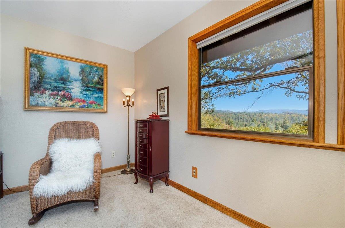 5617 Indian Hills Road Murphys, CA 95247 - Photo 48 of 80 a bedroom with a bed and a painting on the wall
