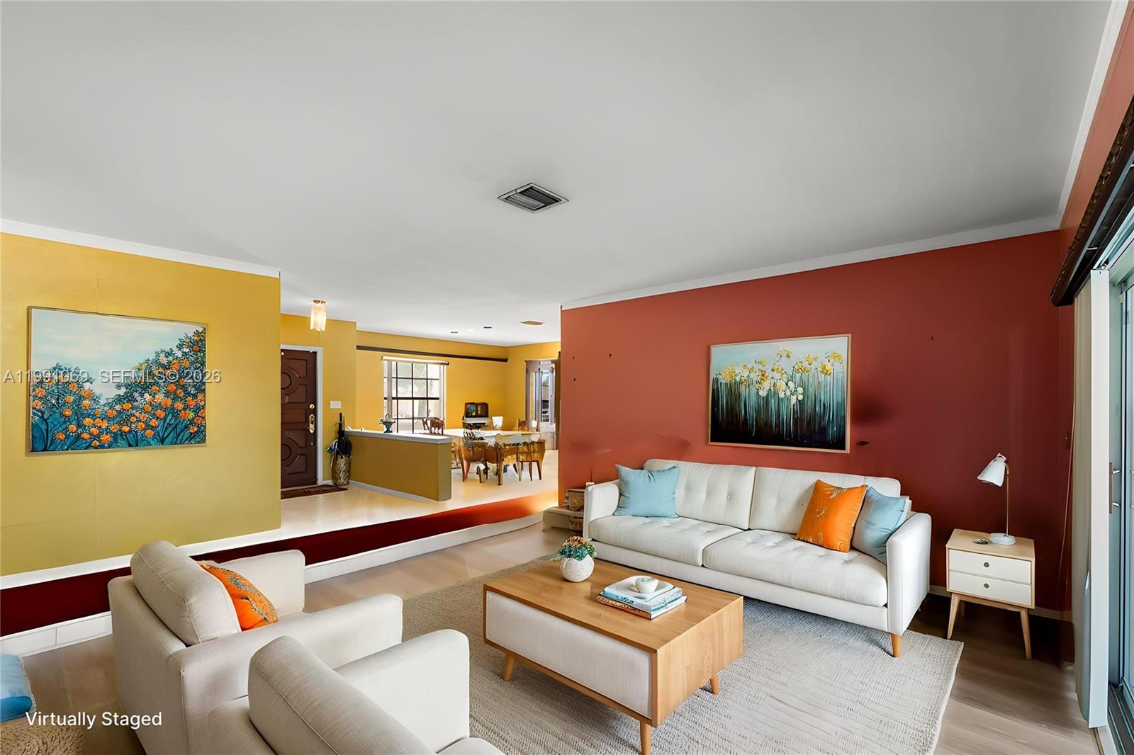 5171 Southwest 20th Street Plantation, FL 33317 - Photo 5 of 30 a living room with furniture and a couch