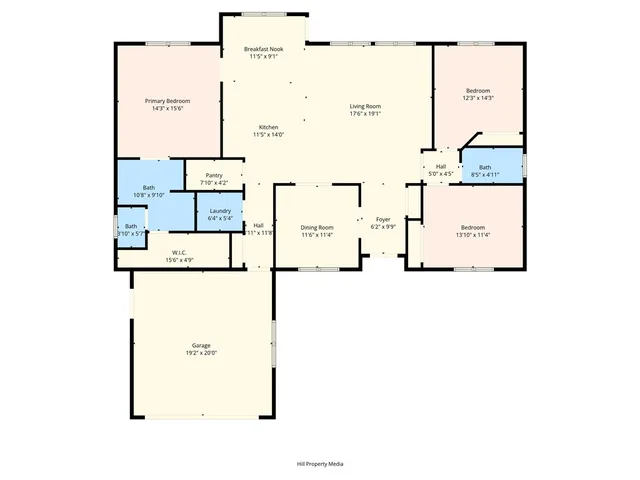 a picture of a floor plan