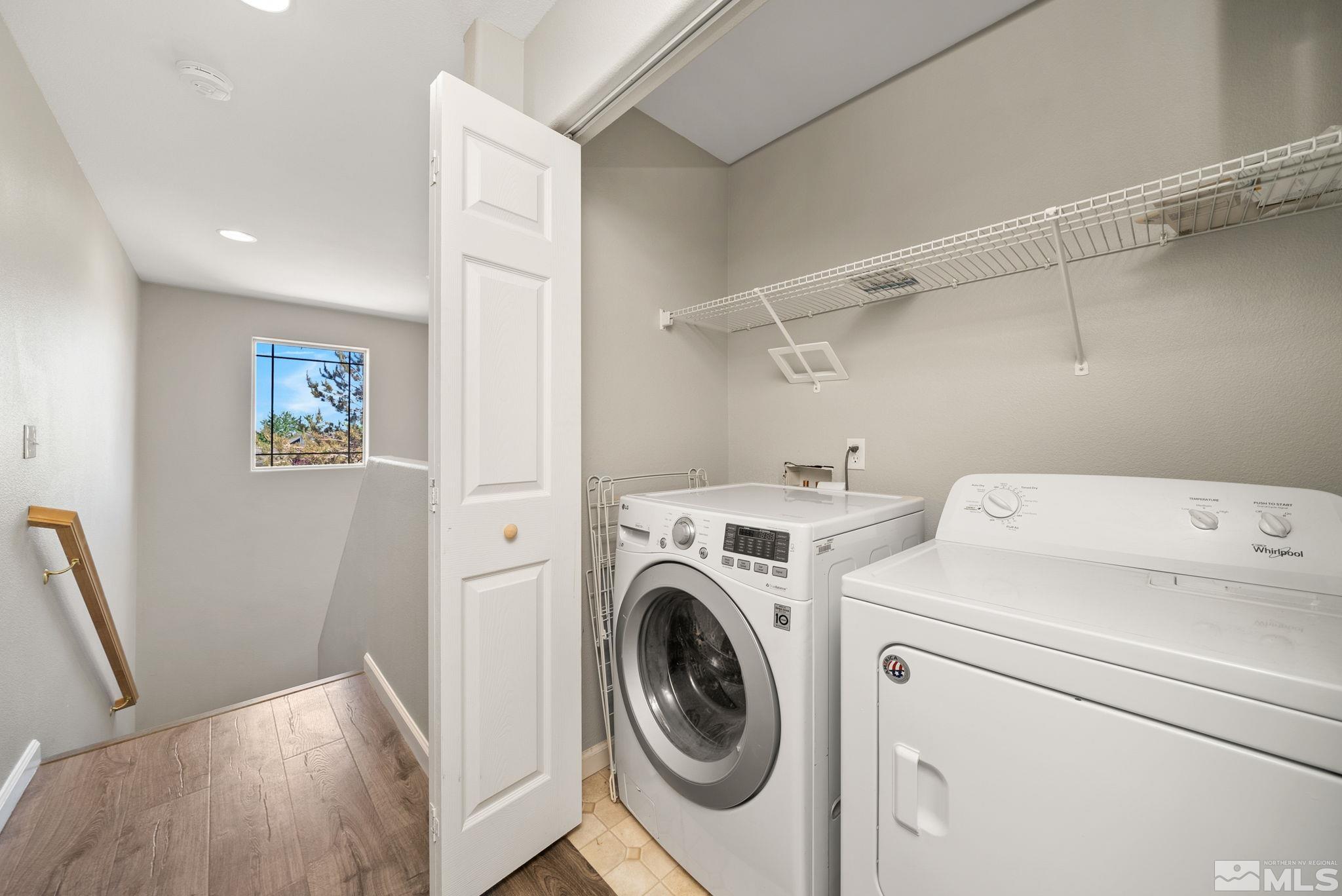 2270 Big Trail Circle Reno, NV 89521 - Photo 17 of 40 a view of storage and utility room with washer and dryer