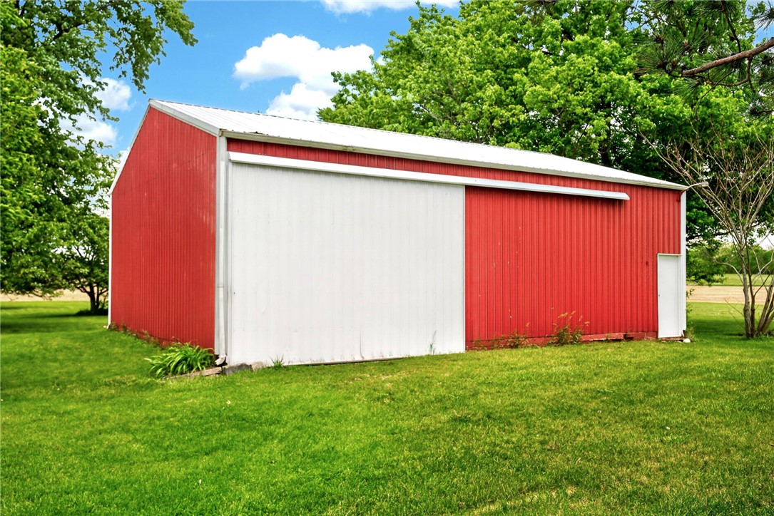 2470 Clark Run Road Xenia, OH 45385 - Photo 43 of 57 This functional outbuilding offers ample storage space, perfect for various needs on a spacious property.