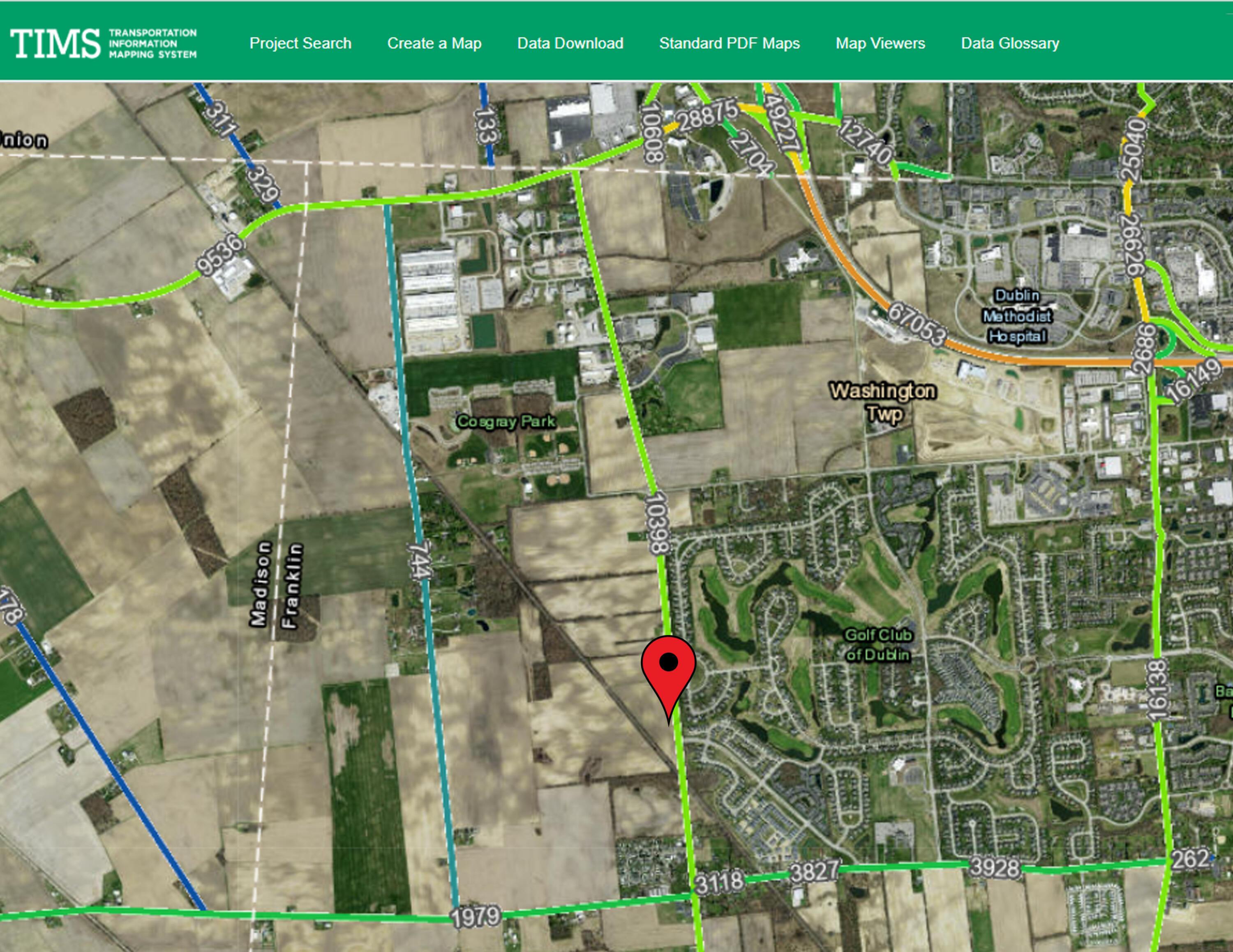 5713 Cosgray Road Dublin, OH 43016 - Photo 8 of 11 Traffic Map