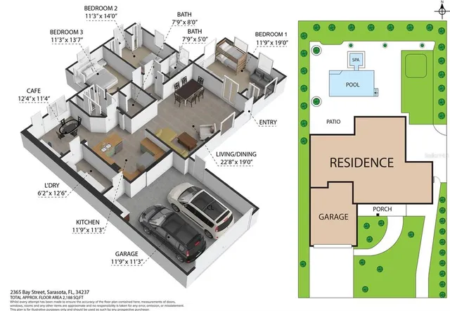 a living room with furniture and a couch
