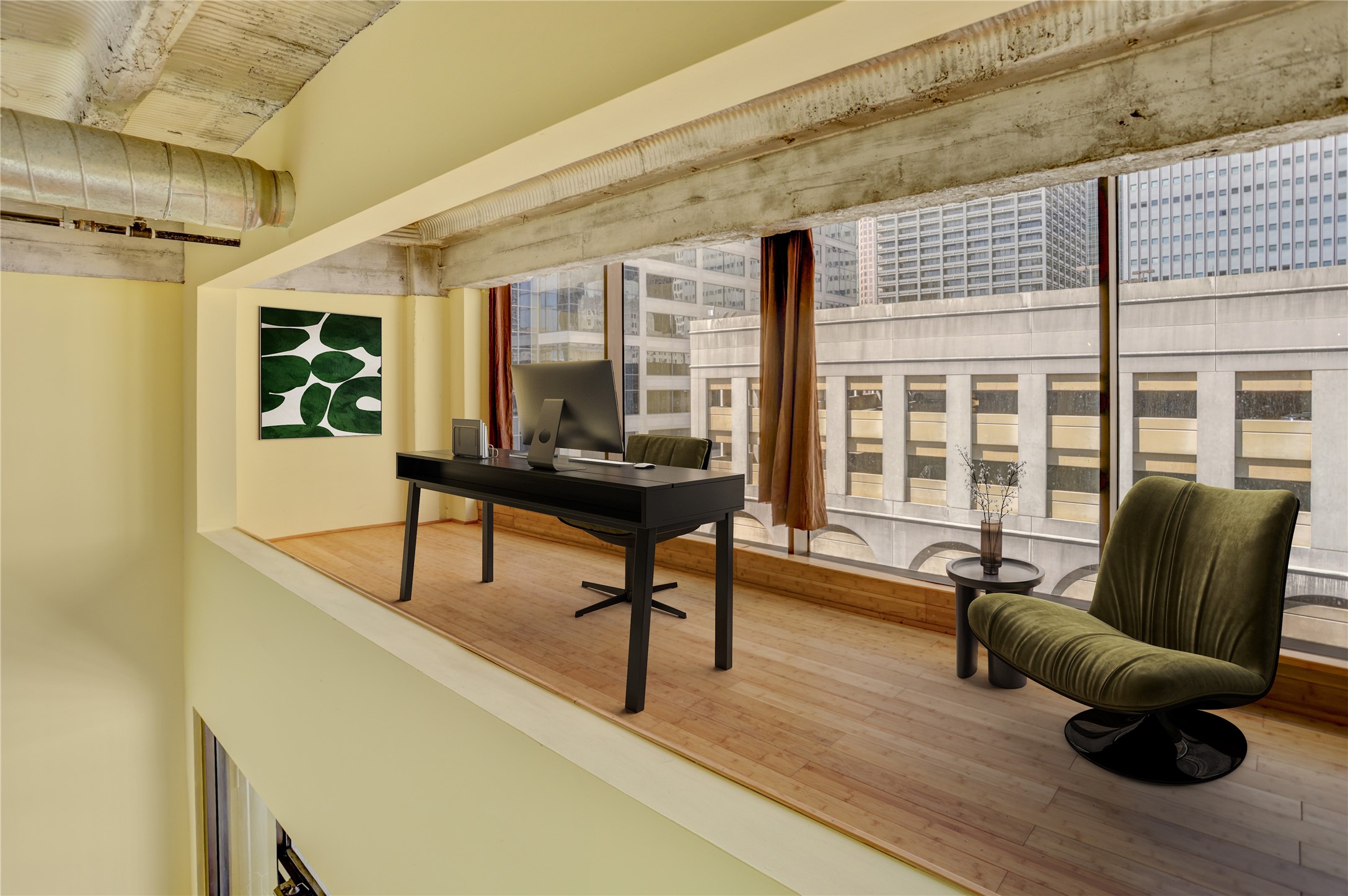 917 Main Street, Unit 1107 Houston, TX 77002 - Photo 4 of 33 a living room with furniture and a large window