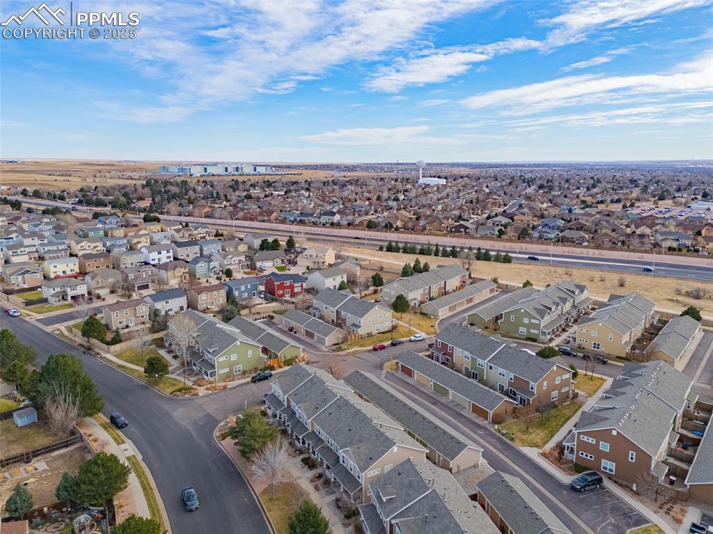 3597 Grey Owl Point Colorado Springs, CO 80916 - Photo 41 of 42 an aerial view of a city