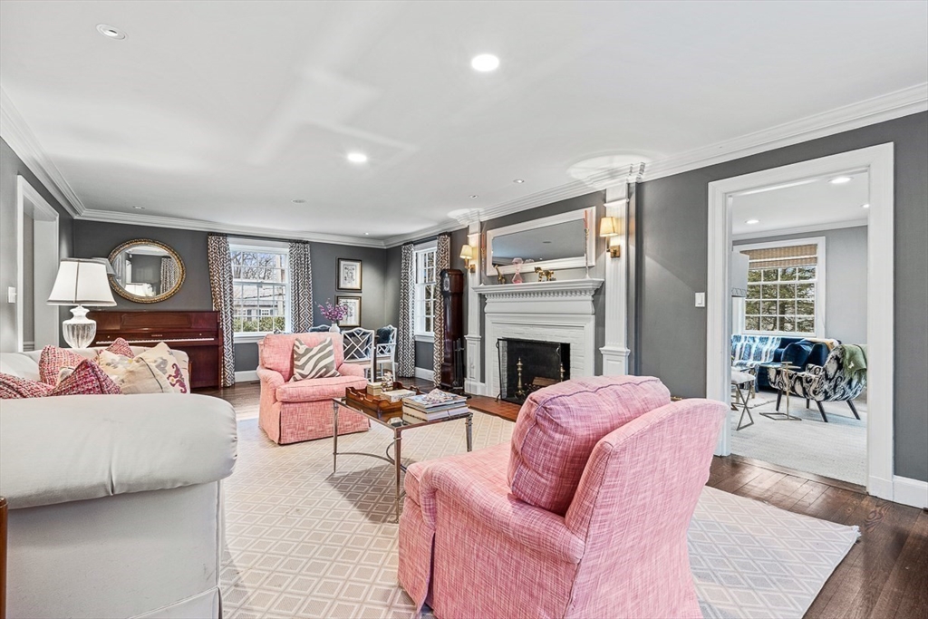 14 Rockridge Road Wellesley, MA 02481 - Photo 6 of 42 a living room with furniture fireplace and window