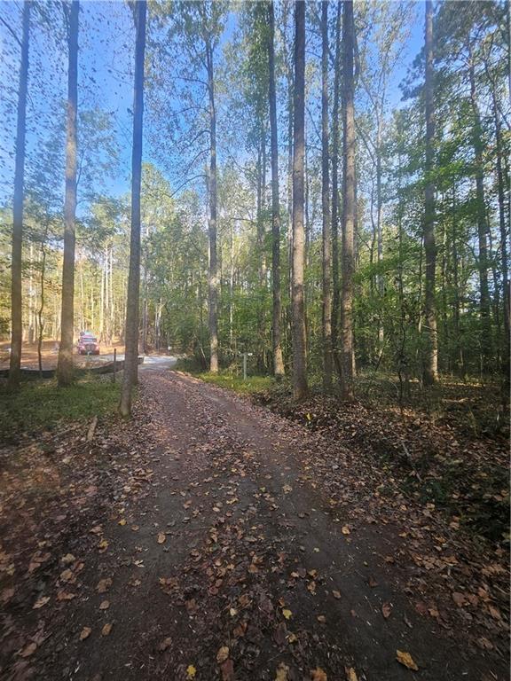 4861 Moon Road Powder Springs, GA 30127 - Photo 7 of 9 a view of a yard with lots of trees