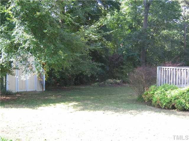 3806 Wester Road Raleigh, NC 27604 - Photo 11 of 12 Fantastic backyard is a wonderful place for the kids to play, or it you have pets this is a great space for them as well!. Gorgeous trees surround your new home!