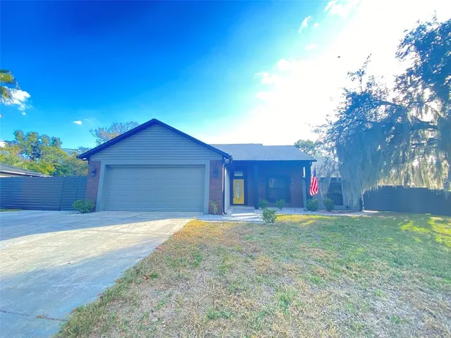 a house view with a outdoor space