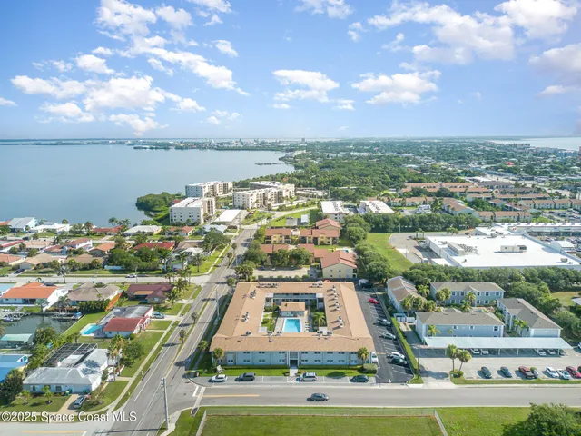 an aerial view of a city