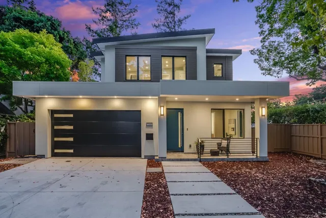 a front view of a house