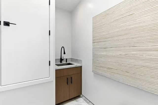 a bathroom with a sink