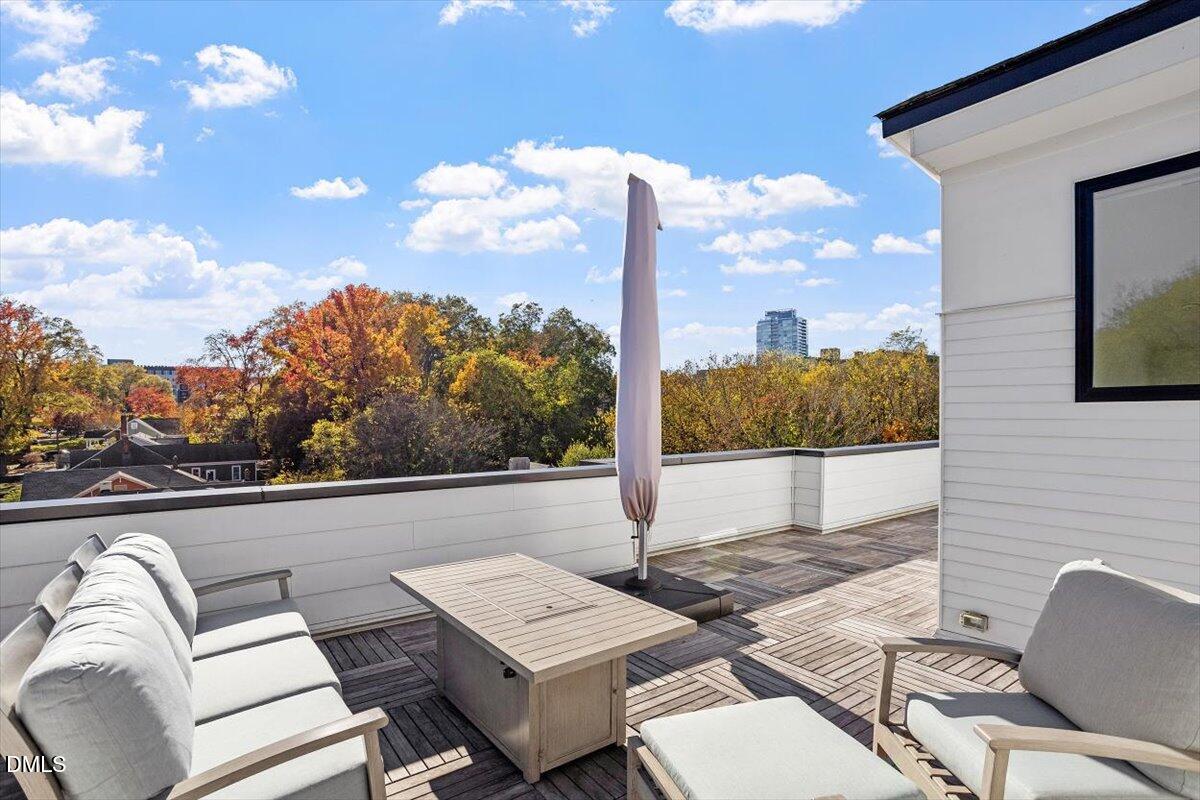603 North Queen Street Durham, NC 27701 - Photo 35 of 40 a view of a terrace with couches and sky view