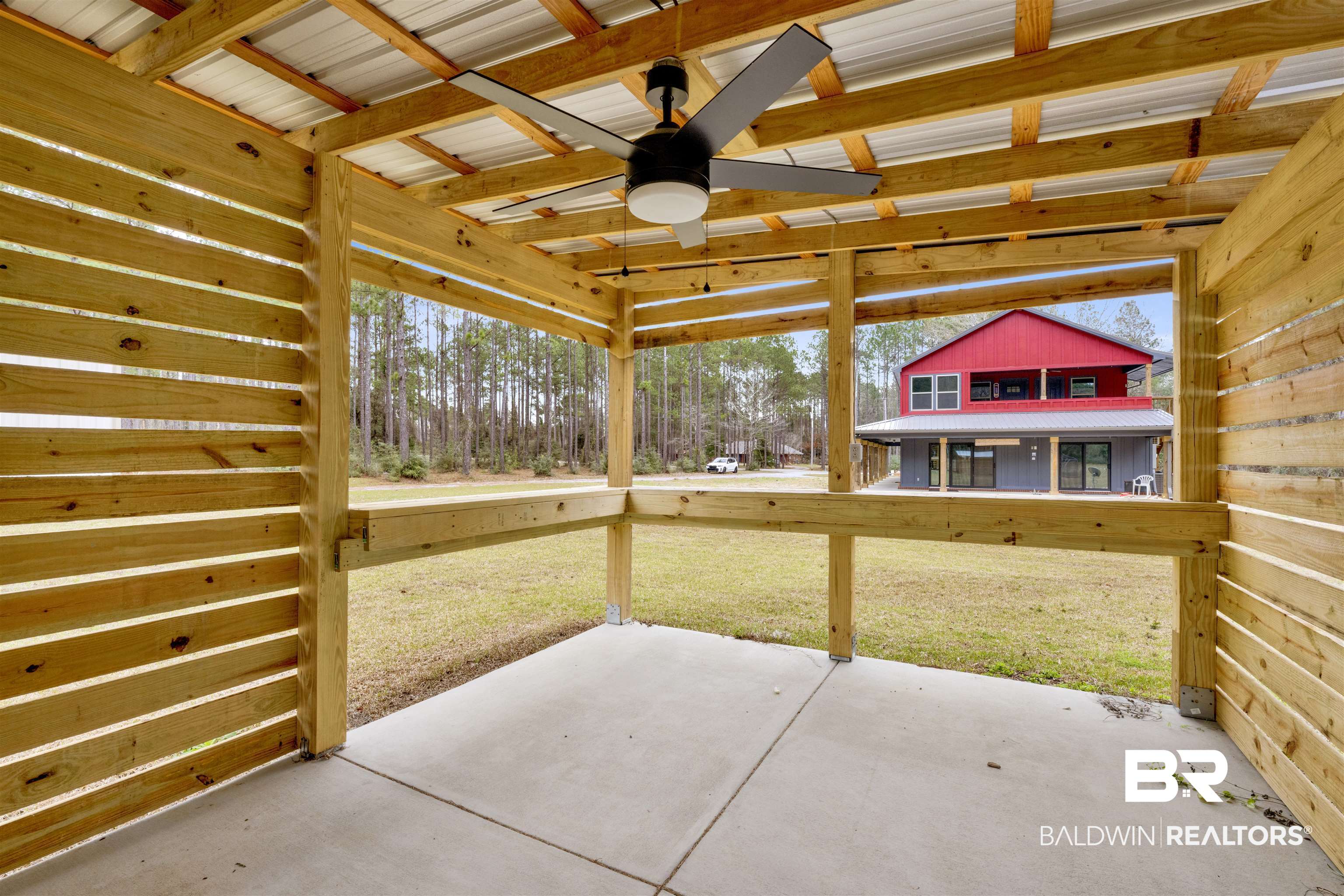 36397 Alexandria Trail Stapleton, AL 36578 - Photo 59 of 65 View of patio with ceiling fan