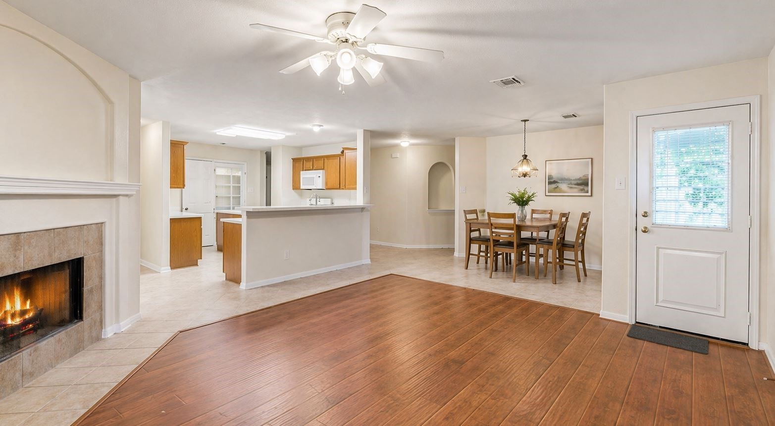 3522 Brackenfern Road Katy, TX 77449 - Photo 7 of 17 a view of a livingroom with furniture and a fireplace