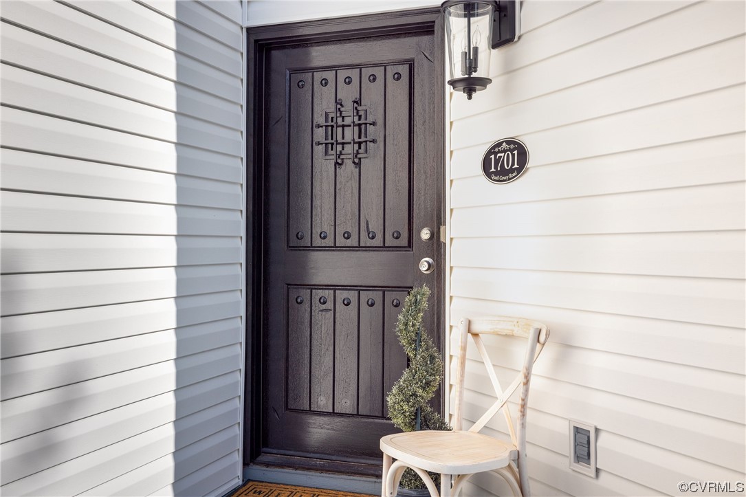 1701 Quail Covey Road Henrico, VA 23238 - Photo 2 of 45 a view of front door and potted plant