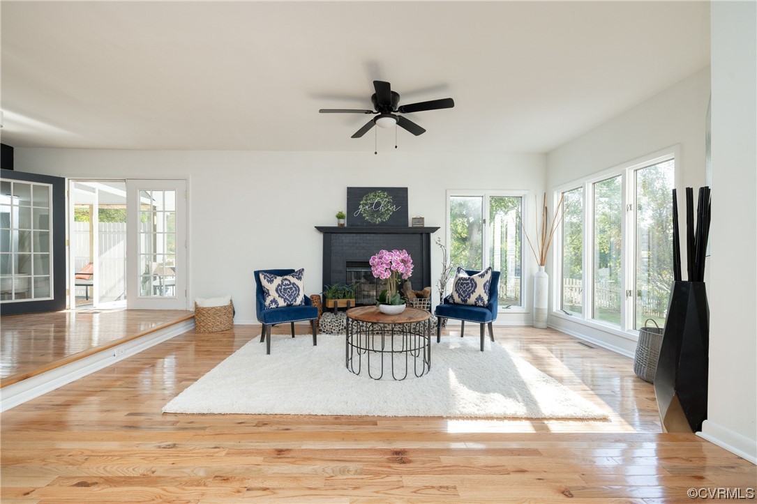 1701 Quail Covey Road Henrico, VA 23238 - Photo 7 of 45 a view of a livingroom with furniture and a floor to ceiling window