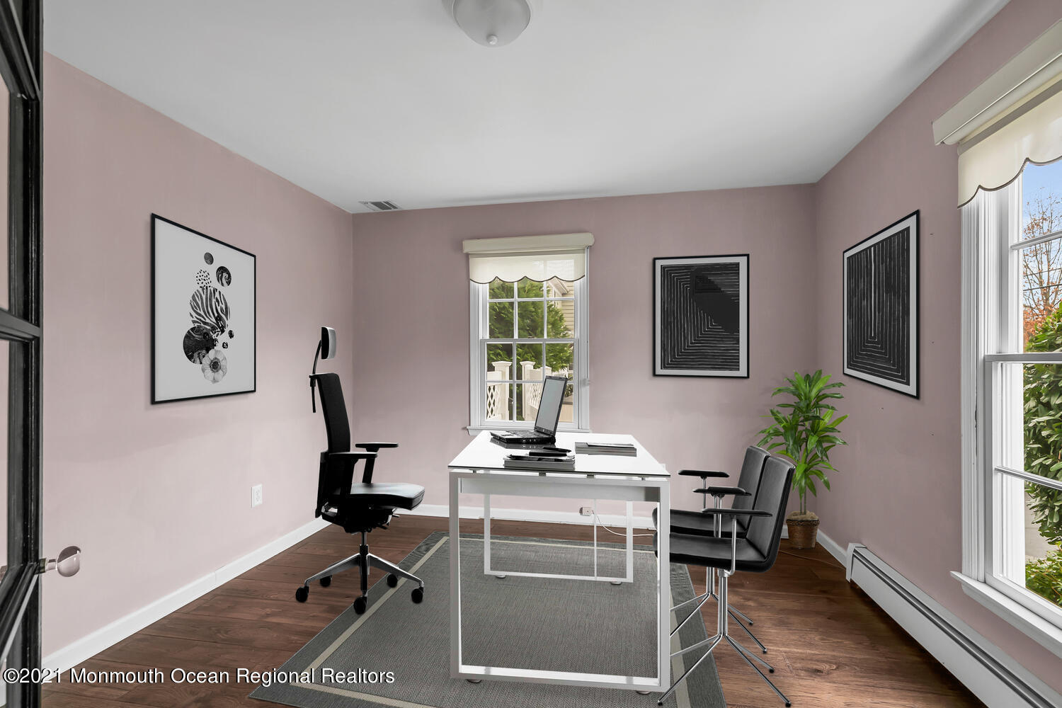 490 River Road Fair Haven, NJ 07704 - Photo 8 of 16 a view of a workspace with furniture and a window