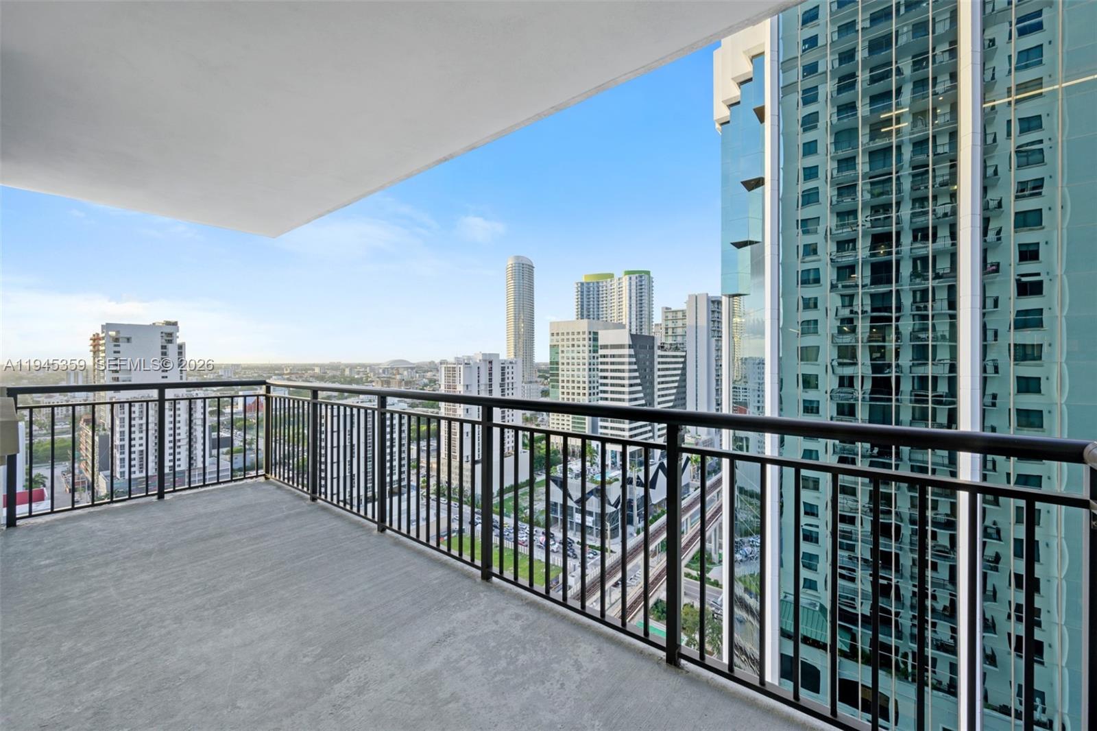 999 Southwest 1st Avenue, Unit 2214 Miami, FL 33130 - Photo 21 of 36 a view of balcony with city