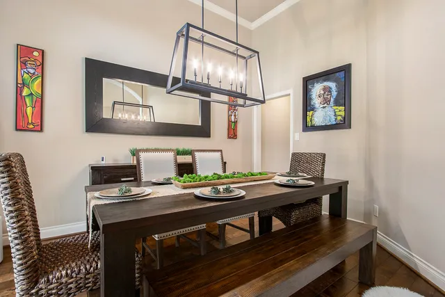 a view of a kitchen area with furniture