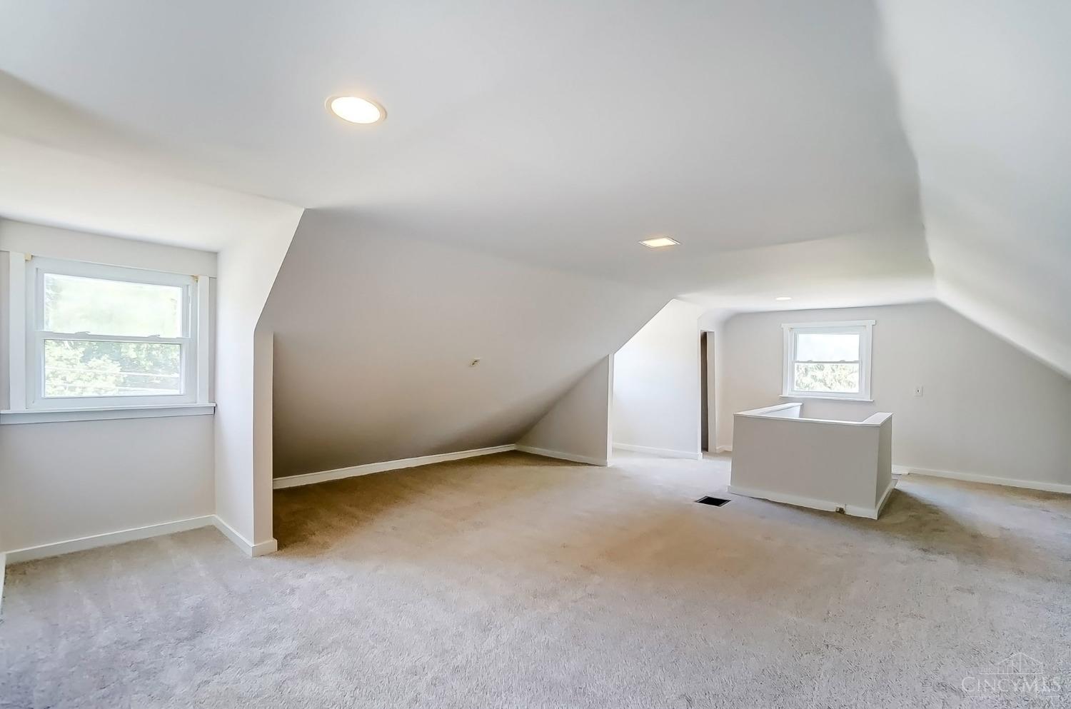 5754 Argus Road Cincinnati, OH 45224 - Photo 16 of 26 Bedroom #3 is on the 2nd floor-- very spacious room with two closets, recessed lighting, brand new carpet!