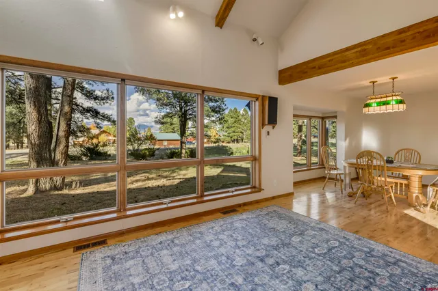 a view of livingroom with natural light