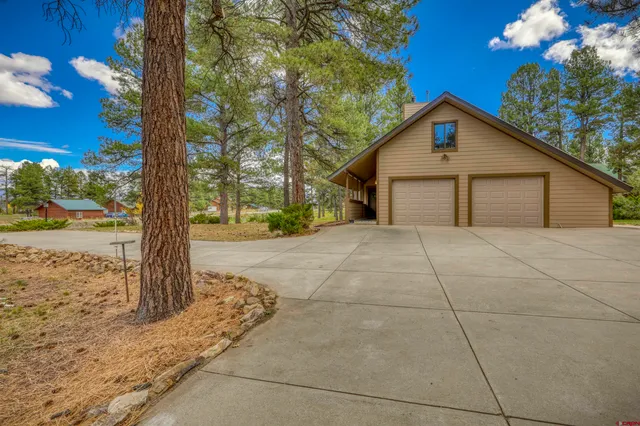 a view of backyard of house