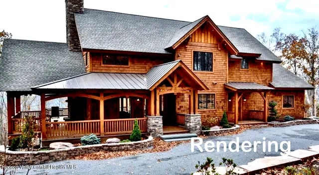 a front view of a house with street