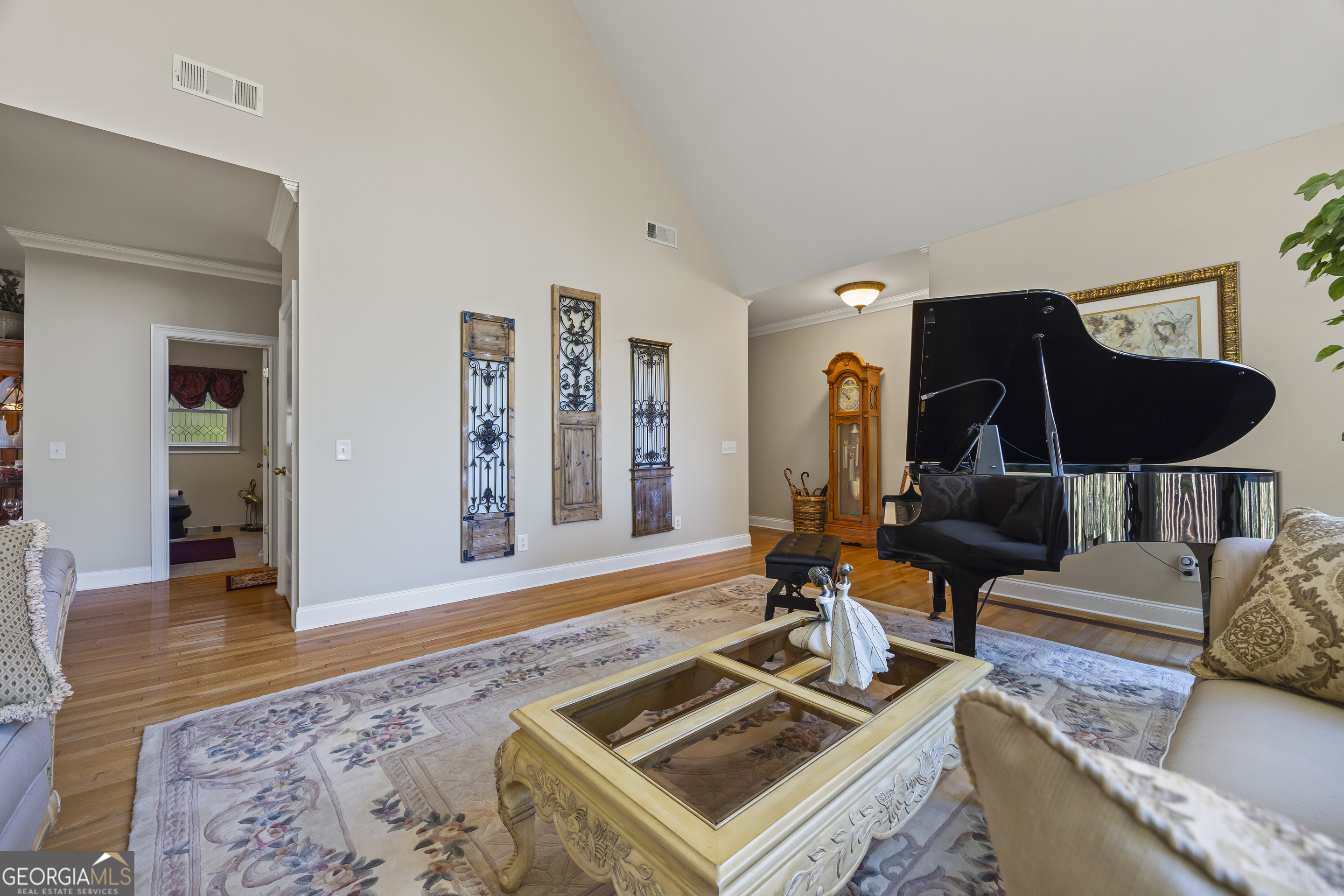 159 Zeppelin Strasse Helen, GA 30545 - Photo 43 of 95 a living room with furniture and wooden floor