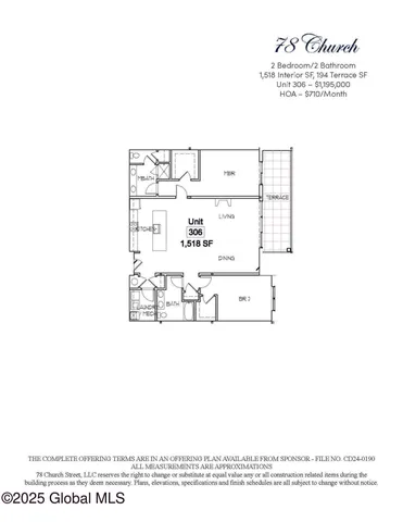 $1,195,000 | 78 Church Street, Unit 306, Saratoga Springs, NY 12866