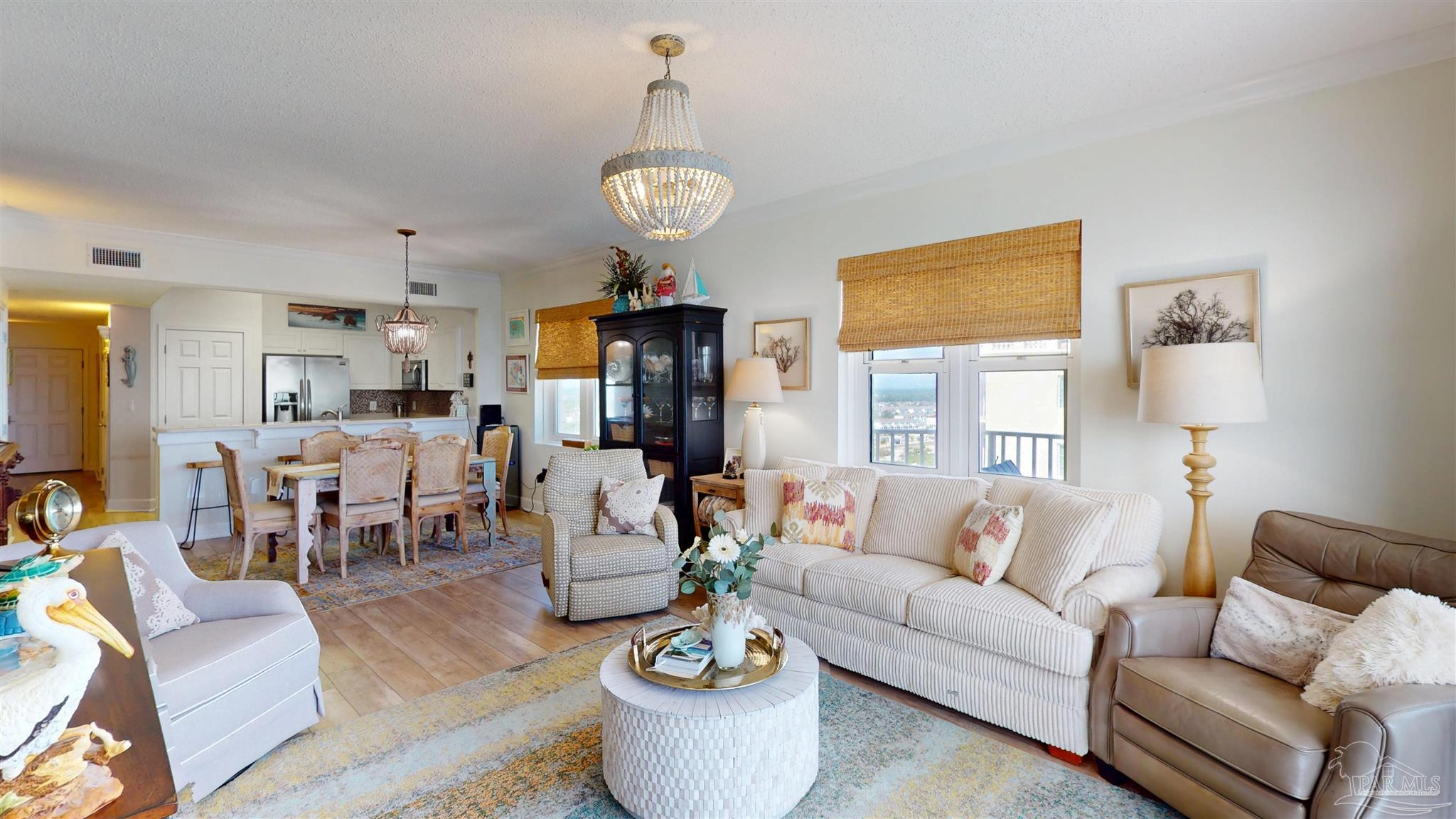14511 Perdido Key Drive, Unit 1301 Perdido Key, FL 32507 - Photo 15 of 65 a living room with furniture kitchen view and a window