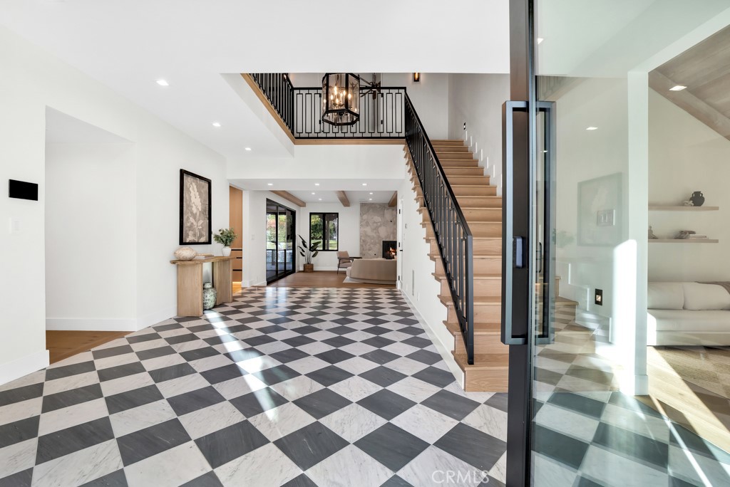 29269 Wagon Road Agoura Hills, CA 91301 - Photo 8 of 53 a view of a hallway with a black and white checkered floor