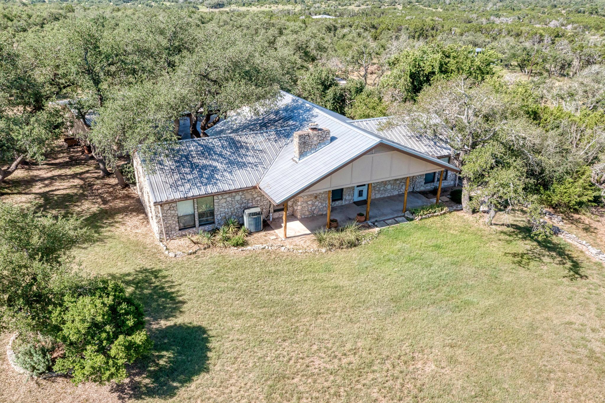 View from above of property