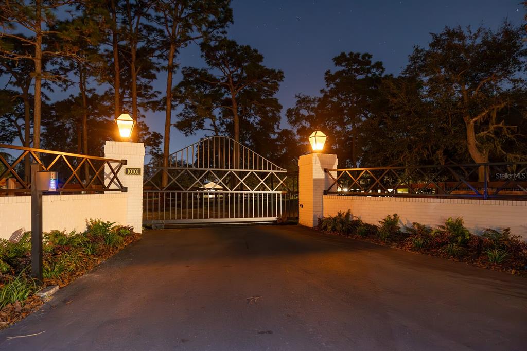 10101 Tarpon Springs Road Odessa, FL 33556 - Photo 48 of 53 a view of a street with a iron fence