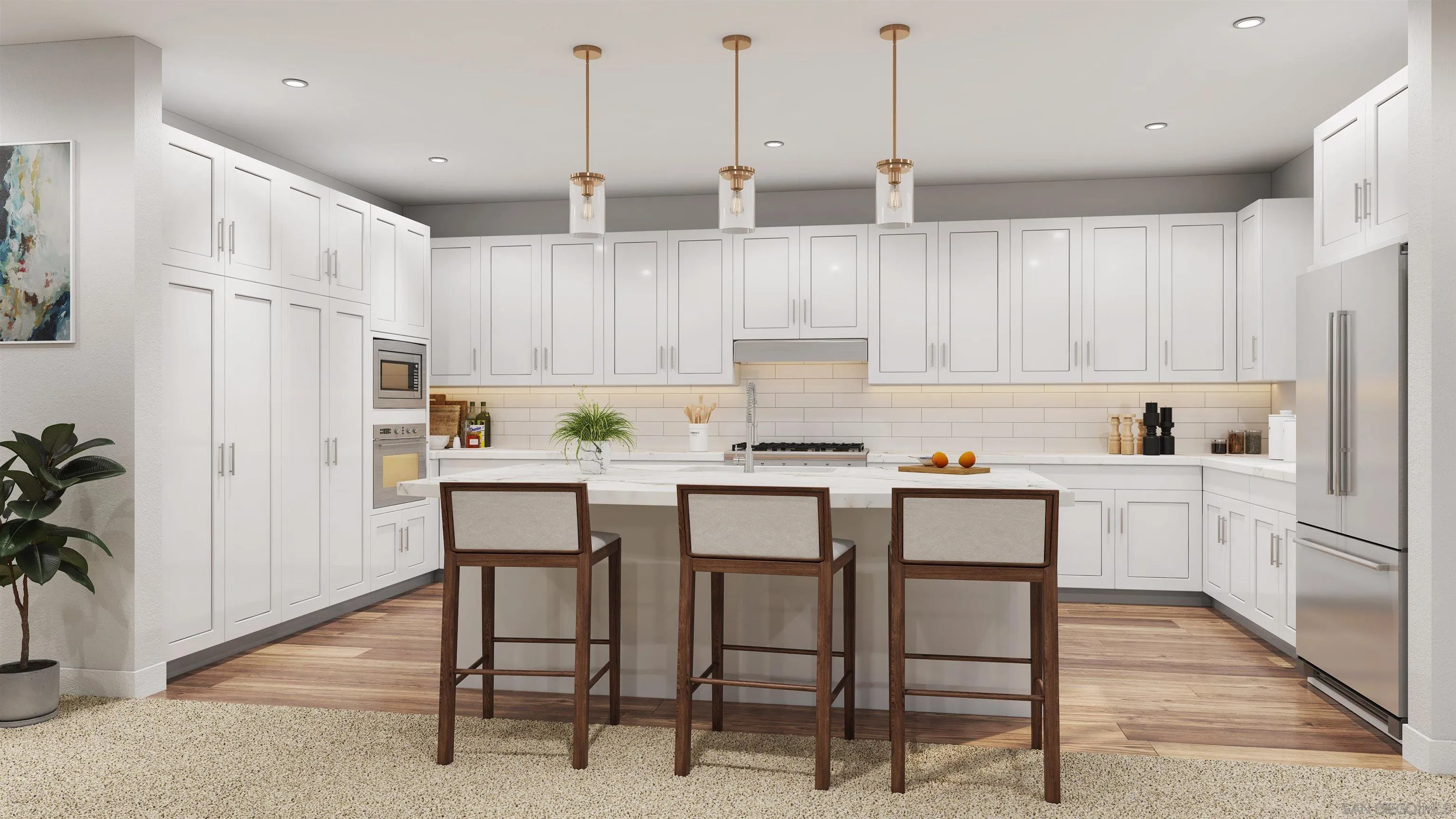 1856 Avocado Road Oceanside, CA 92054 - Photo 6 of 6 a kitchen with white cabinets and white appliances