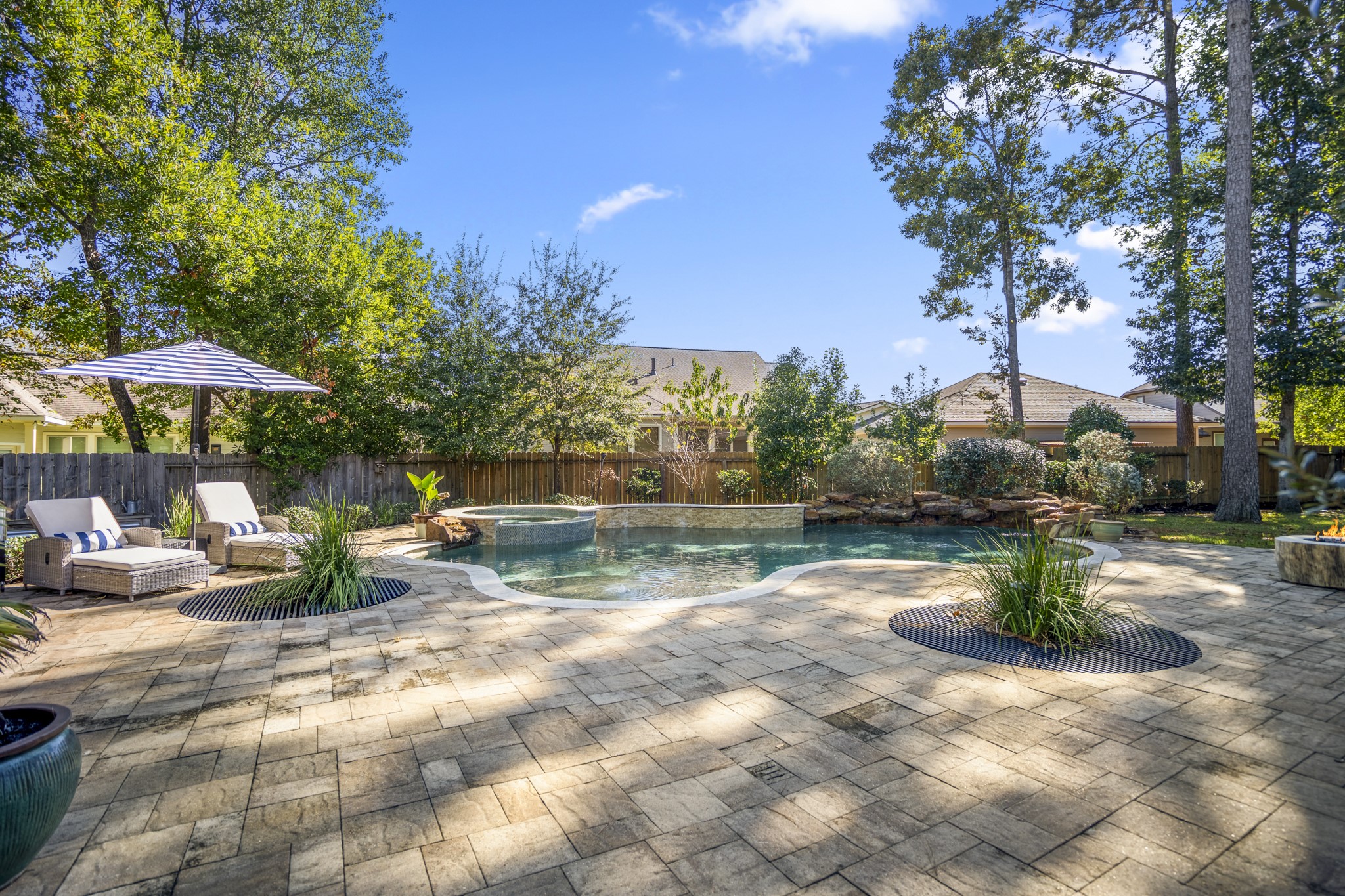 3710 Snowden Point Lane Spring, TX 77386 - Photo 36 of 50 Mature trees provide a private oasis perfect for not only Texas summers but year-round enjoyment.