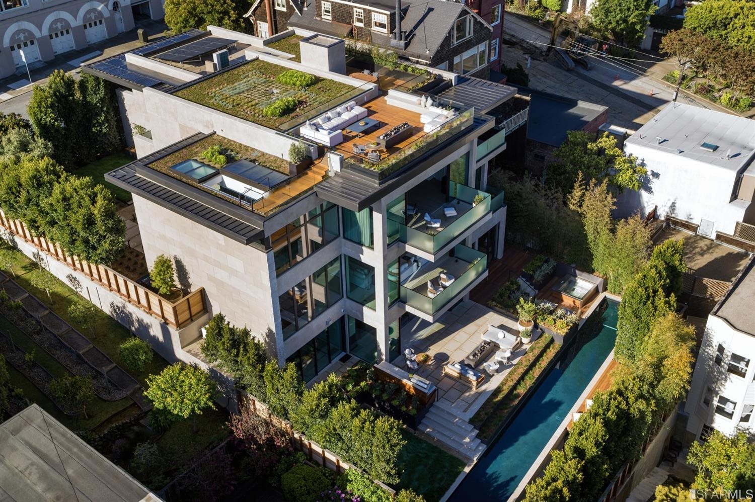 2582 Filbert Street San Francisco, CA 94123 - Photo 10 of 12 an aerial view of a house with a garden