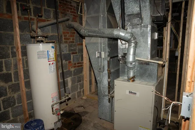 a view of water heater room