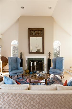 88 Crowell Farm Road Concord, MA 01742 - Photo 7 of 21 a living room with furniture a fireplace and a flat screen tv
