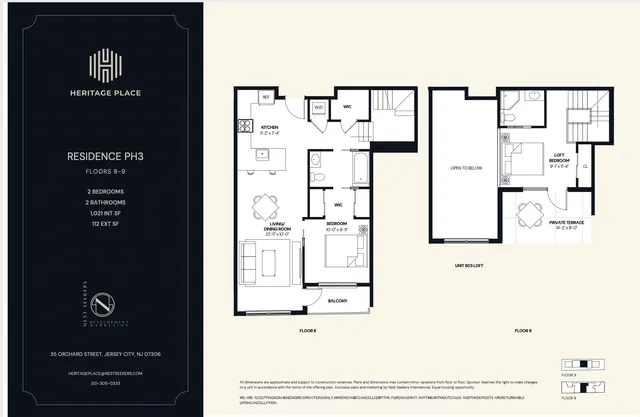 $699,000 | 35 Orchard Street, Unit 803, Jersey City, NJ 07306