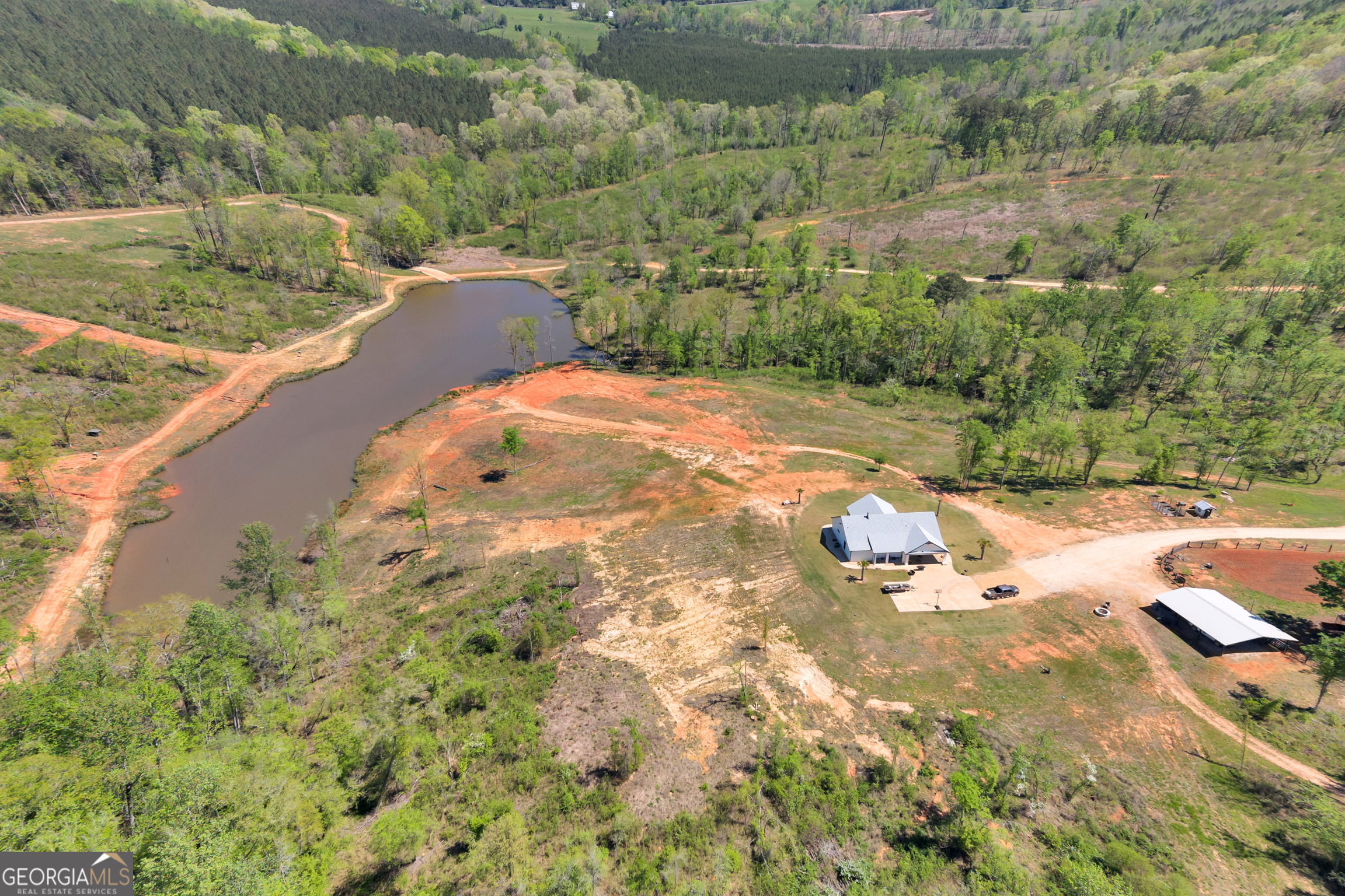 4348 Marshall Stewart Road Southwest Crawfordville, GA 30631 - Photo 114 of 120 a view of a lake with a yard