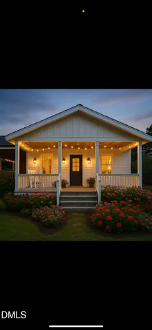 a living room with yard
