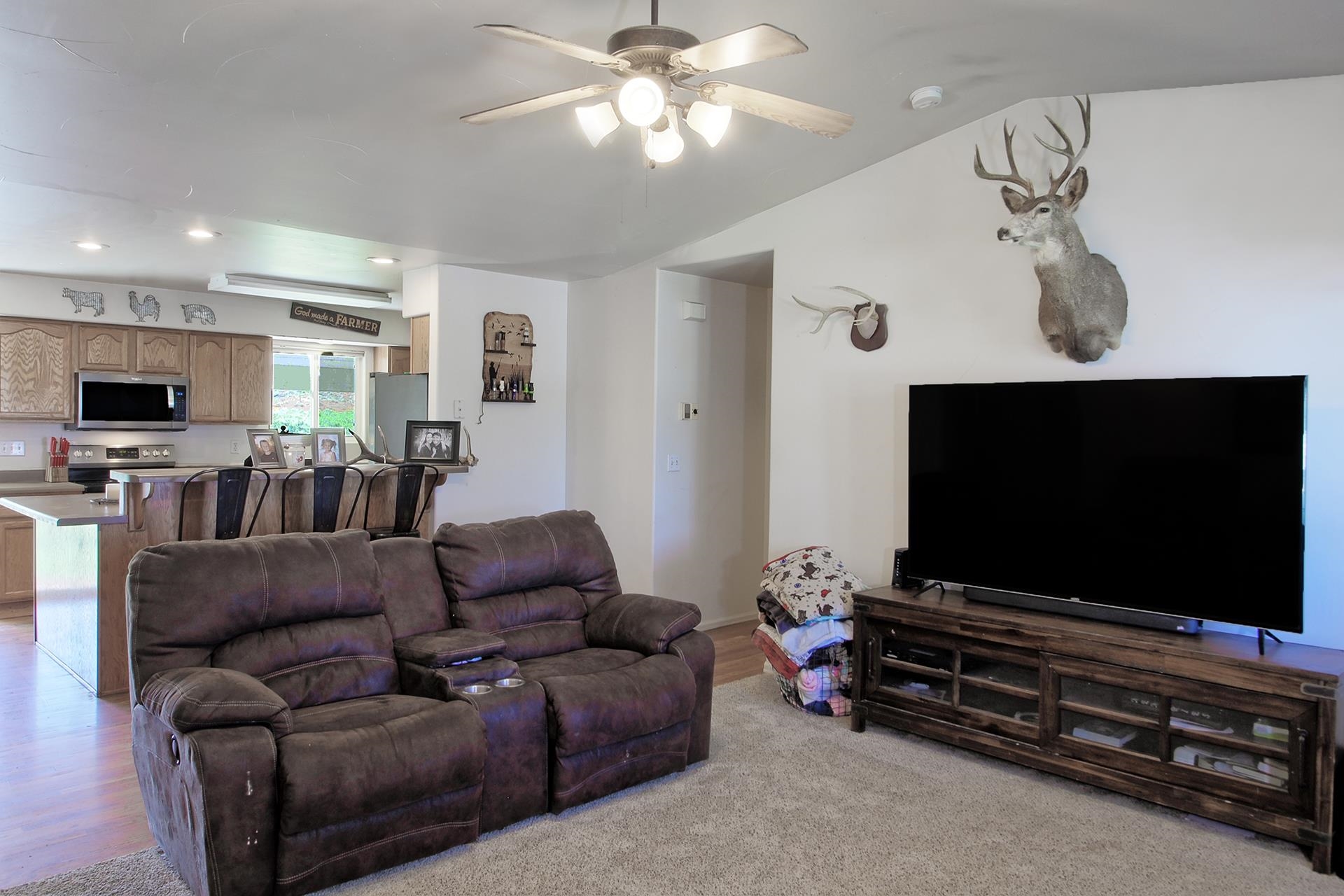 1742 10 Road Mack, CO 81525 - Photo 25 of 42 a living room with furniture and a flat screen tv
