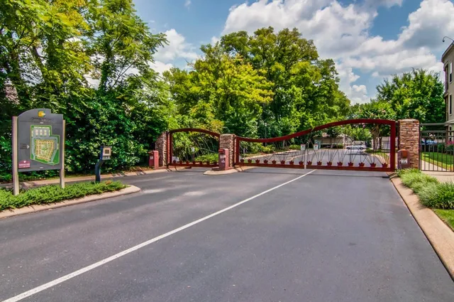 a view of street with houses