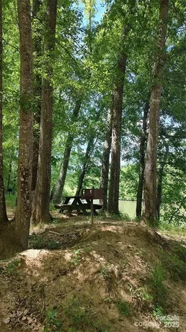 a view of a lake with outdoor space