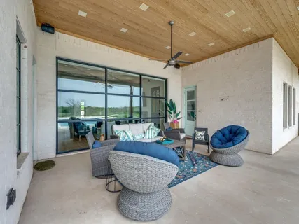 a view of an outdoor space and tennis court