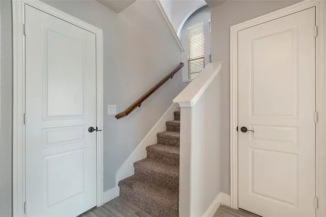 a view of entryway with stairs