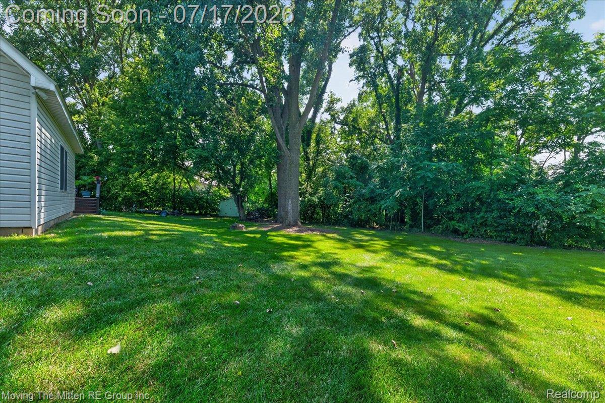 40162 Alden Road Belleville, MI 48111 - Photo 48 of 67 Spacious rear yard with verdant lawn and mature trees