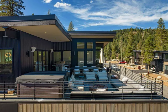 a view of outdoor space with seating area