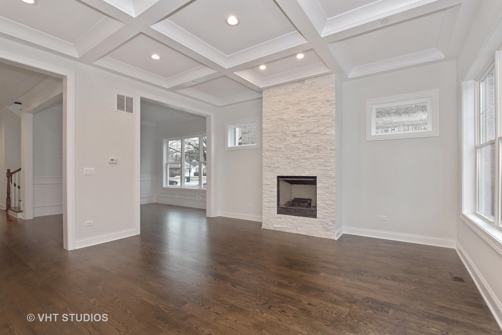 2424 Illinois Road Northbrook, IL 60062 - Photo 5 of 14 a view of an empty room with wooden floor and a window